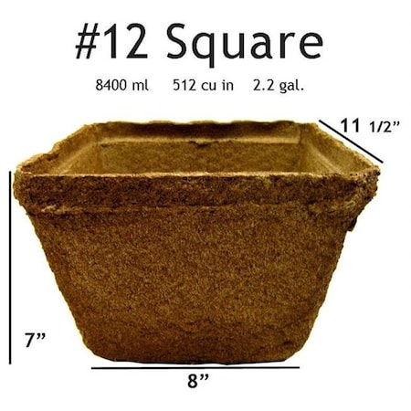 CowPots # 12 Square Pot - 40 Pots